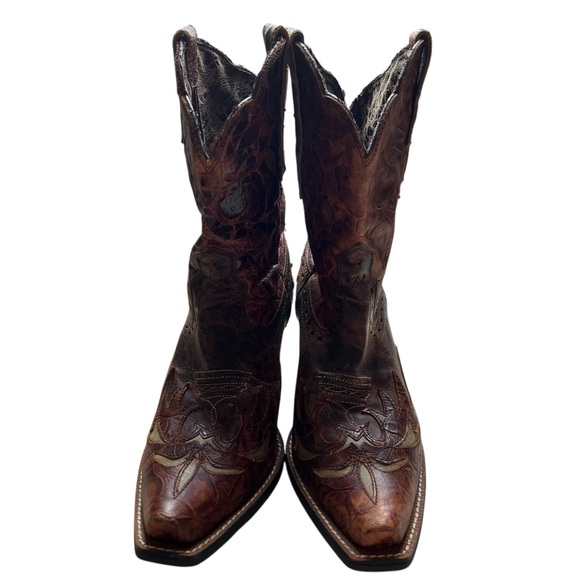 Ariat Womens Brown Leather Dahlia Cowboy Western Boots size 7 10008781 - Picture 7 of 16